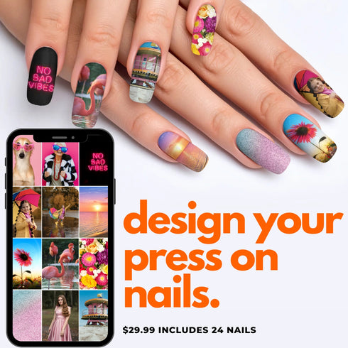 Design Your Own Custom Press-On Nails - Squoval