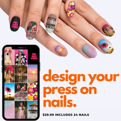Design Your Own Custom Press-On Nails - Oval