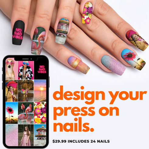 Design Your Own Custom Press-On Nails - Medium Ballerina
