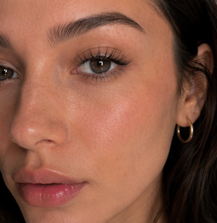 Natural lashes close-up — FYNE Body™ Lash Growth Serum