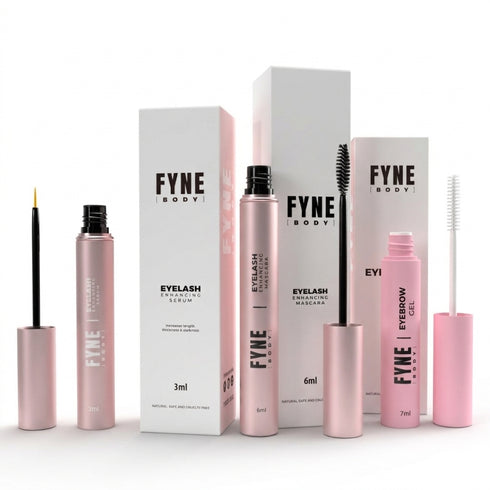 FYNE Body™ Lash & Brow Growth Trio | Lash Growth Serum, Mascara & Brow Gel